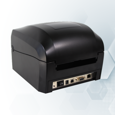 USB, Ethernet and serial interfaces. Optional Bluetooth and WiFi.